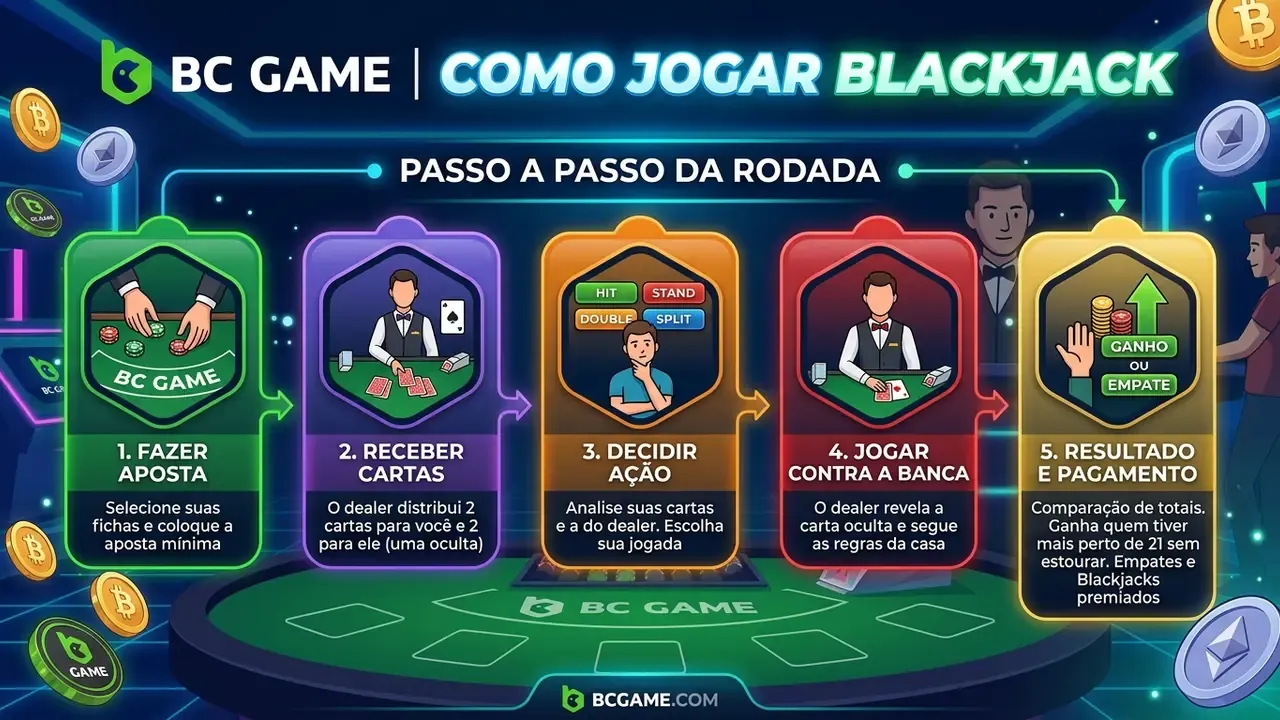 como jogar blackjack passo a passo