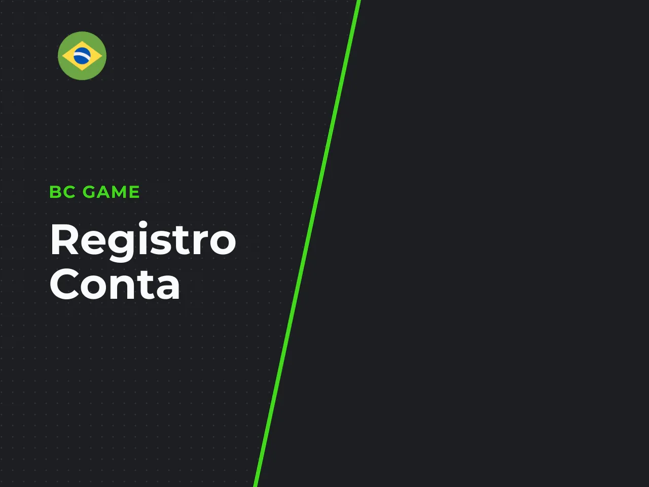 Registro de conta e inserção do